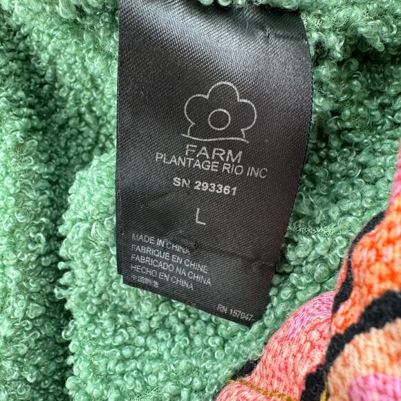 Farm Rio Women's Multicolor Floral Print Oversized Canvas Jacket Size Large - Picture 10 of 11